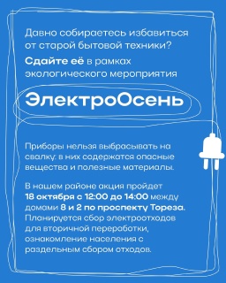 Экологическая акция «ЭлектроОсень»